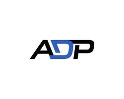 Vektor Briefmarke Brief adp Symbol Logo Design Vorlage