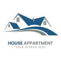 hus och lägenhet logotyp vektor