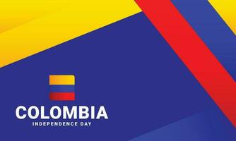 Kolumbien Unabhängigkeit Tag Veranstaltung feiern Hintergrund vektor