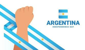 Argentinien Unabhängigkeit Tag Veranstaltung feiern vektor