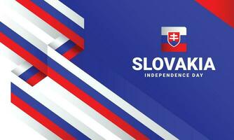 Slowakei Unabhängigkeit Tag Veranstaltung feiern vektor