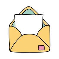 Briefumschlag Mail Post Freiform-Stil-Symbol vektor