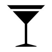 frischer Martini-Cocktail-Drink-Linienstil vektor