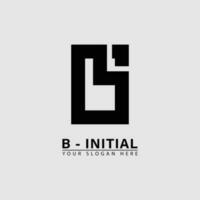 modern Initiale b Brief Logo Symbol. vektor