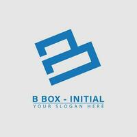 modern brev b låda initialer logotyp ikon vektor