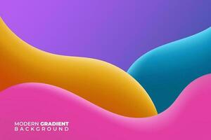 3d dynamisch bunt Gradient Hintergrund. vektor