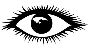 Einblick entfesselt entdecken das verlockend Auge Symbol zum Ihre kreativ Vision vektor
