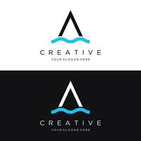 logotyp design första första brev en monogram eller modern geometri.logotyp för varumärke, mode, företag kort, företag. vektor