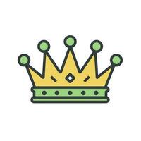 ein Symbol von Leistung ein Bild von ein majestätisch und Regal Krone Logo vektor