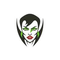Vampir Mädchen Logo Vektor entfesseln das dunkel Eleganz, hohe Qualität Design