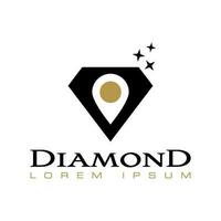 diamant vektor logotyp mall