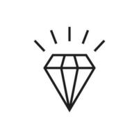 Diamant Symbol zum Netz und Grafik Design vektor