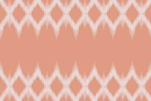 ethnisch Ikat Stoff Muster geometrisch.afrikanisch Ikat Stickerei ethnisch orientalisch Muster Rosa Gold Pastell- Rose Gold Hintergrund. abstrakt, vektor, illustration. Textur, Kleidung, Schal, Dekoration, Teppich, Seide. vektor