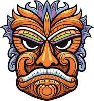 Tiki Festival, Tiki Maske Vektor Illustration, Tiki Masken zum T-Shirt Design, Aufkleber und Mauer Kunst