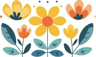 Blume Design Illustration zum Logo, Mauer Kunst, Aufkleber und Drucken. vektor