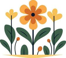 Blume Design Illustration zum Logo, Mauer Kunst, Aufkleber, Dekoration und Drucken. vektor