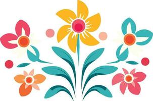 blomma design illustration för logotyp, vägg konst, klistermärke och utskrift. vektor