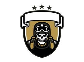 Heer Militär- Logo Design zum t Hemd und Deckel vektor
