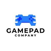 illustration av en abstrakt gamepad. joystick logotyp för några företag relaterad till video spel. vektor