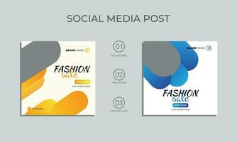 mode försäljning social media posta design. vektor särskild erbjudande social media mall.