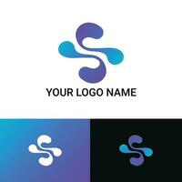 modern s Brief Gradient Farbe Logo Design. s Logo, Brief S, Unternehmen, Geschäft, branding Logo Design. vektor