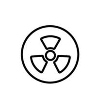 vetenskap strålning tecken symbol vektor