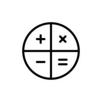 kalkylator tecken symbol vektor