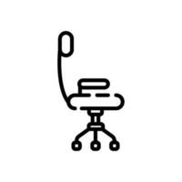 Büro Stuhl Zeichen Symbol Vektor