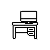 kontor tabell tecken symbol vektor