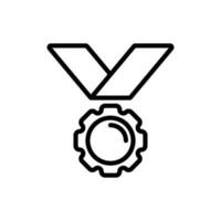 Medaille Trophäe Zeichen Symbol Vektor