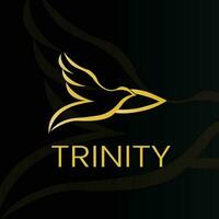 trinity kyrka logotyp mall vektor