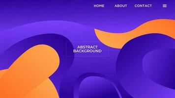 abstrakt Hintergrund elegant Gradient lila Orange glatt Farbe Design Vektor Vorlage gut zum modern Webseite, Hintergrund, Startseite Design