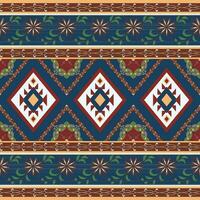 ethnisch Geometrie, nahtlos Muster. aztekisch nahtlos Muster Design Vorhänge Hintergründe Teppich Hintergrund Kleidung Wraps Batik Stoffe vektor