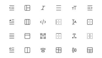 ui ux Symbol Satz, Benutzer Schnittstelle Iconset Sammlung. vektor