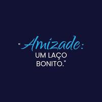 Freundschaft Tag Motivation Zitat mit ein glatt schwarz Hintergrund im Brasilianer Portugiesisch vektor