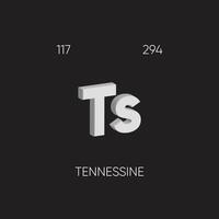 ett av de periodisk tabell element med namn och atom- siffra vektor