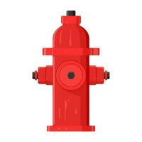 rot Feuer Hydrant realistisch Illustration, isoliert auf Weiß Hintergrund, Feuer Löschen Gerät, Vektor