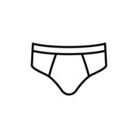 Männer Unterwäsche Symbol vektor