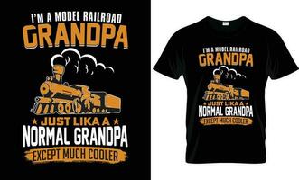 ein t - - Hemd Das sagt ich bin ein Welt Opa. Opa t Hemd Design. vektor