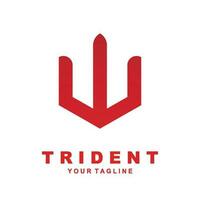 trident logotyp mall vektor ikon