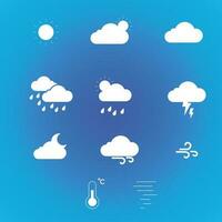 väder prognos vektor webb ikon