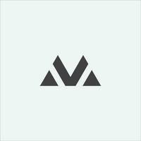 Brief m Logo Symbol Design Vektor Vorlage.