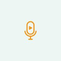 video podcast vektor logotyp design mall. digital video podcast logotyp begrepp