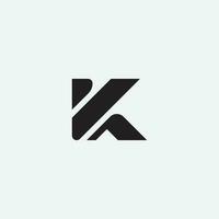 brev k logotyp ikon design mall element. modern alfabet vektor design