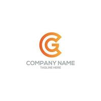 cg ,gc ,C ,G Brief Logo Vorlage. vektor