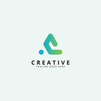 Initiale ac, ca. Brief Logo Design mit Gradient Design. vektor