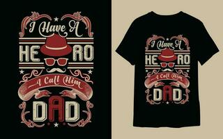 pappa typografi t-shirt design, fars dag t-shirt design. vektor