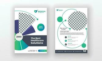 kreatives Flyer-Poster-Vorlagendesign für das medizinische Gesundheitswesen vektor