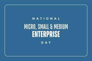 Mikro klein Mittel Unternehmen Tag vektor