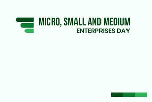 mikro små medium företag dag vektor